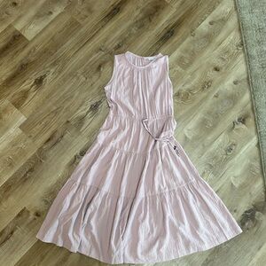 Calvin Klein Blush Pink Textured Scoop Neck Top